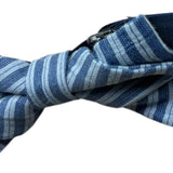 Le Bebe' Papillon Tinta Unita con Fantasia A Righe per Neonato LBB5362 BLU LE BEBE' 