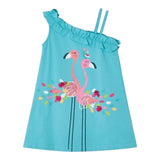 Mayoral Abito Tinta Unita con Stampa per Bambina 3937 AZZURRO MAYORAL 