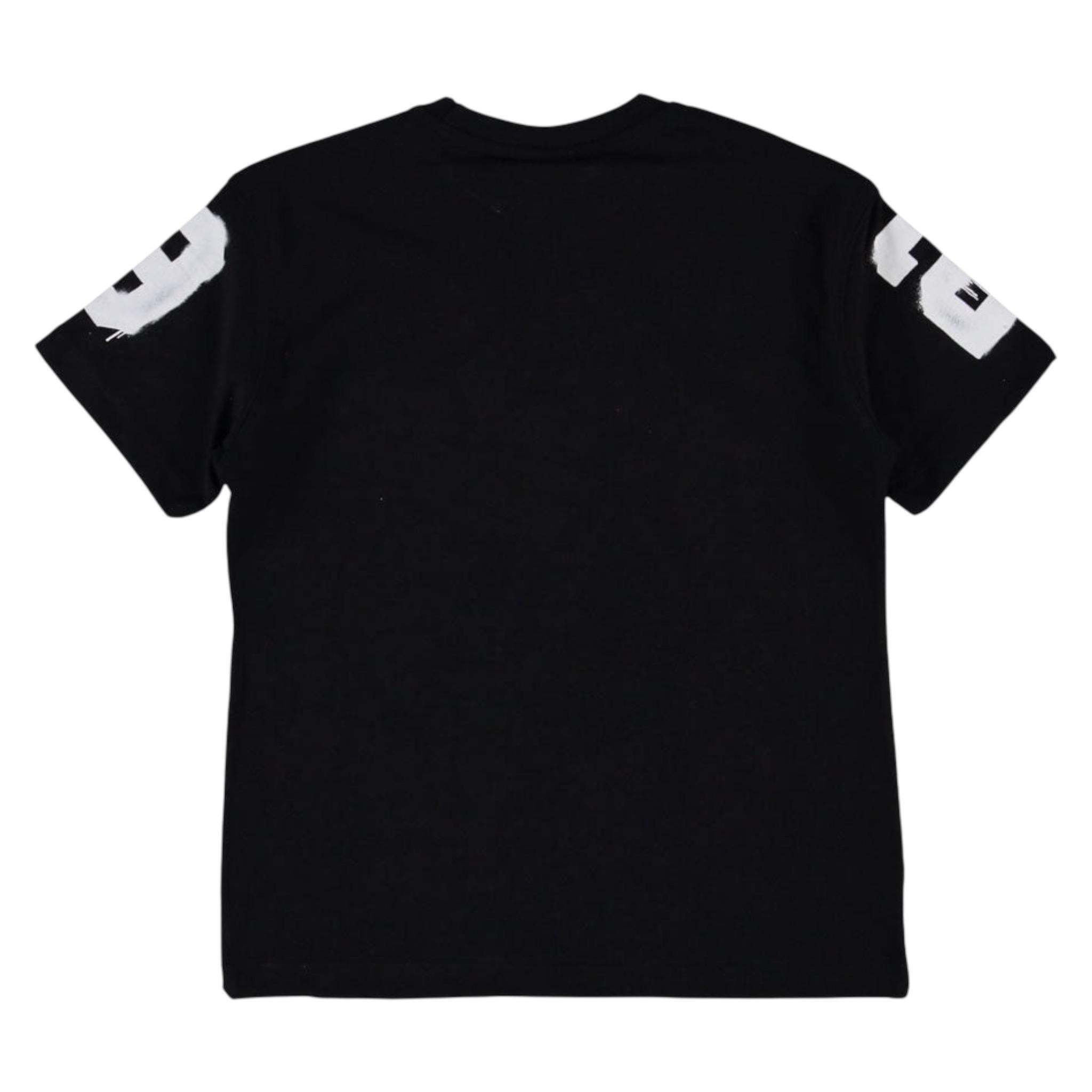 Disclaimer T-Shirt Girocollo tinta unita con Stampe Nero per Bambino 25EDK58446XX NERO DISCLAIMER 