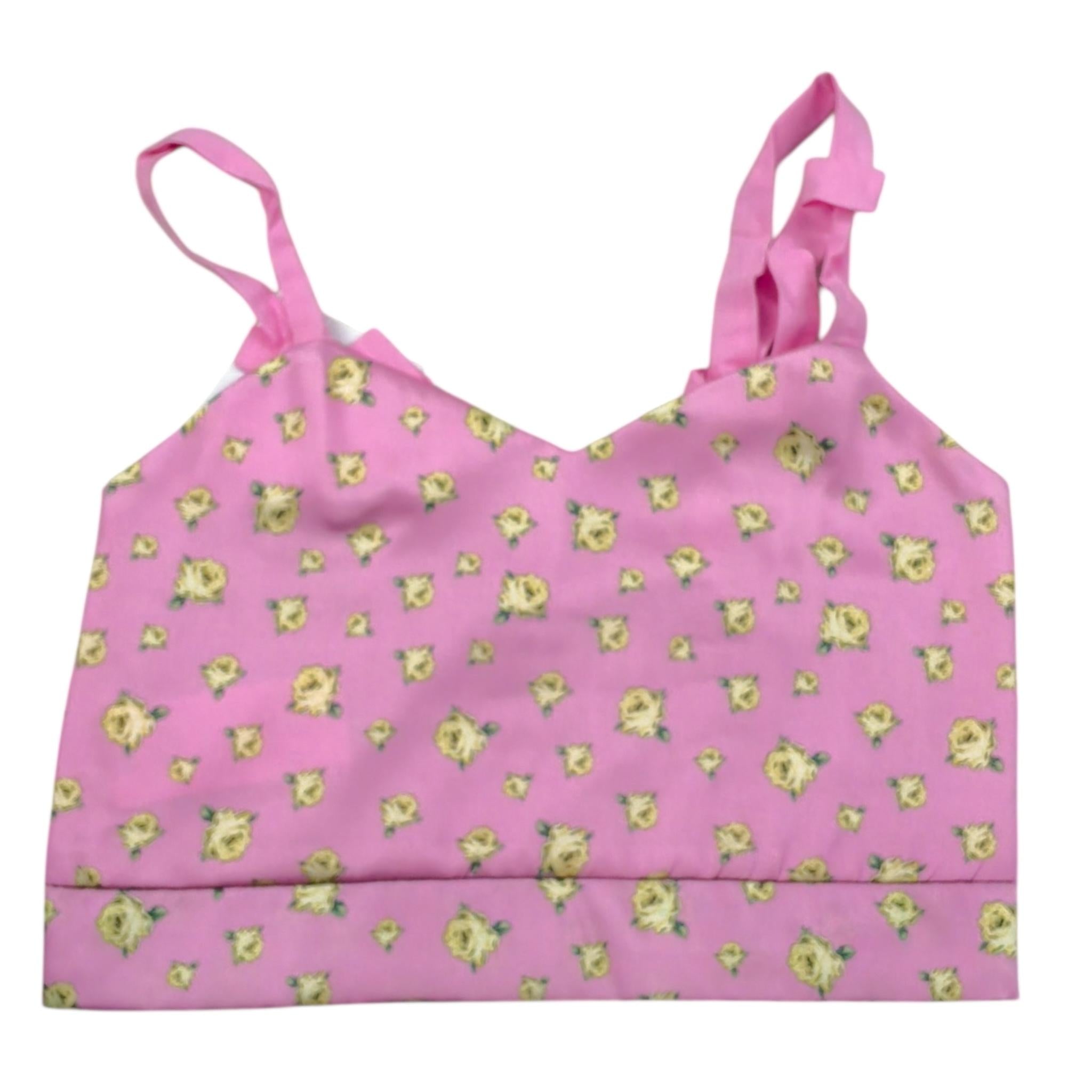 Lu Lu By Miss Grant Top Tinta Unita con Stampa per Bambina LL3665X ROSA LU LU BY MISS GRANT 