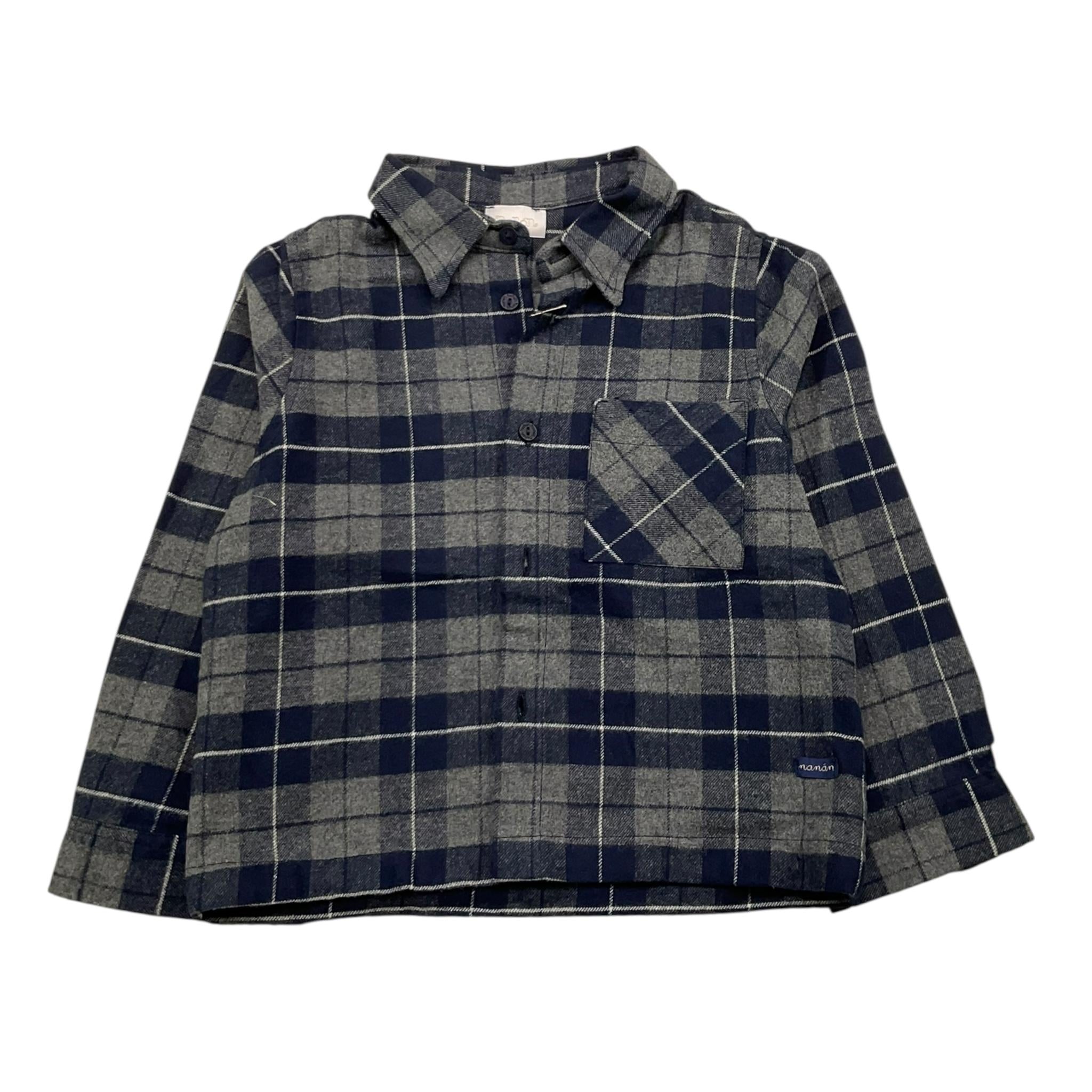 NANAN camicia manica lunga stampa fantasia Blu/grigio per Bambino I2312326BLJ BLU/GRIGIO NANAN 