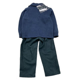 BARCELLINO completo 4 pezzi camicia-pantaloni-giacca-papillon Blu per Neonato 115314 BLU BARCELLINO 