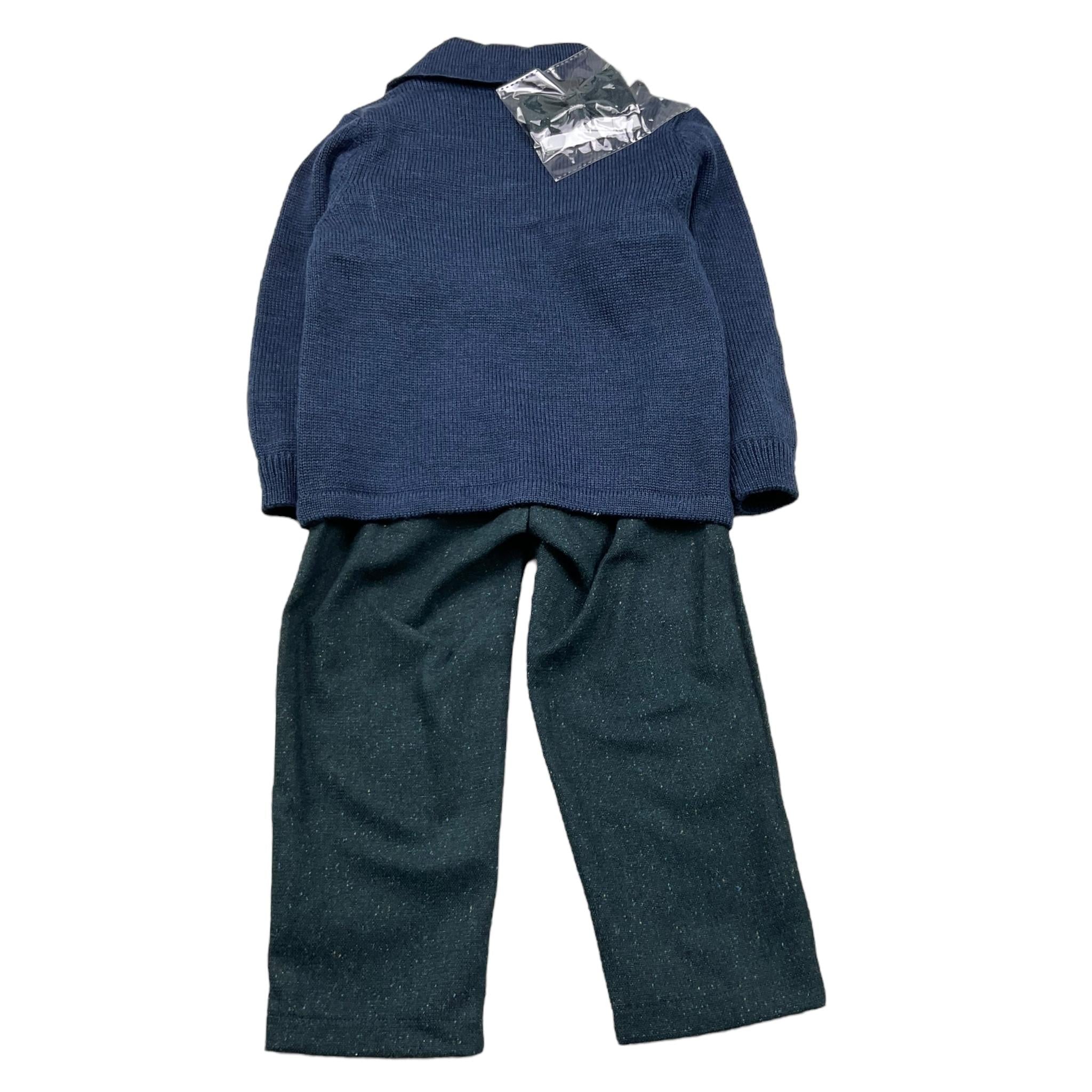 BARCELLINO completo 4 pezzi camicia-pantaloni-giacca-papillon Blu per Neonato 115314 BLU BARCELLINO 