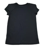 Balmain T-Shirt Girocollo Tinta Unita con Logo per Bambina BW8A91 NERO BALMAIN 