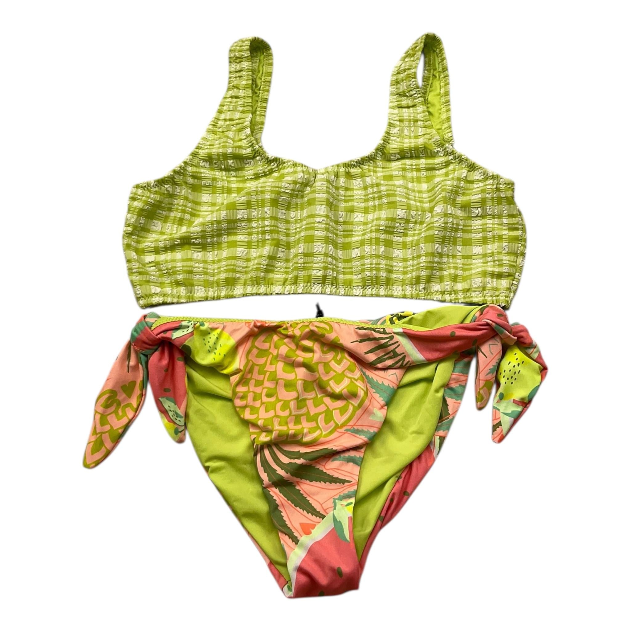 F**K Costume 2 Pezzi Top-Mutandina per Bambina FJ25G1D02UAX VERDE F**K 