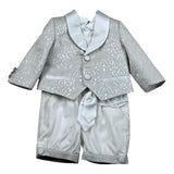 Petit Completo 5 Pezzi Giacca-Camicia-Bermuda-Cravatta-Gilet  per Neonato S3515478C PANNA PETIT 
