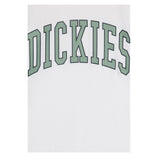 Dickies T-Shirt Girocollo tinta unita con Logo Bianco per Bambino 520049816800100 BIANCO DICKIES 