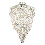 Relish Camicia Giromanica con Stampa Maculata per Bambina 18684 BIANCO RELISH 