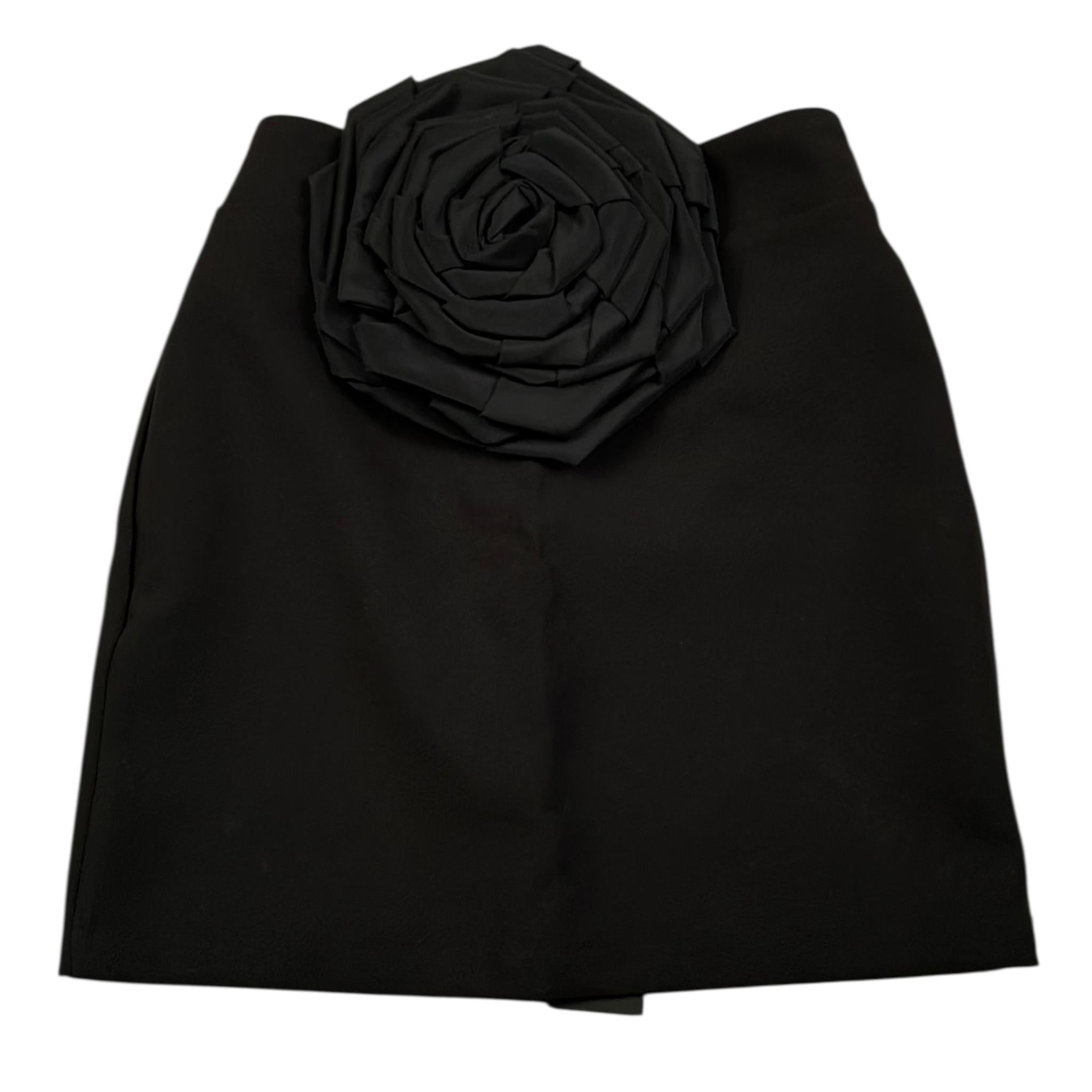 Naice Gonna Tinta Unita con Spilla per Bambina 24162 NERO NAICE 