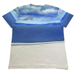 Monnalisa T-Shirt Girocollo Tinta Unita con Stampa per Bambino 257606 AZZURRO MONNALISA 