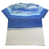 Monnalisa T-Shirt Girocollo Tinta Unita con Stampa per Bambino 257606 AZZURRO MONNALISA 