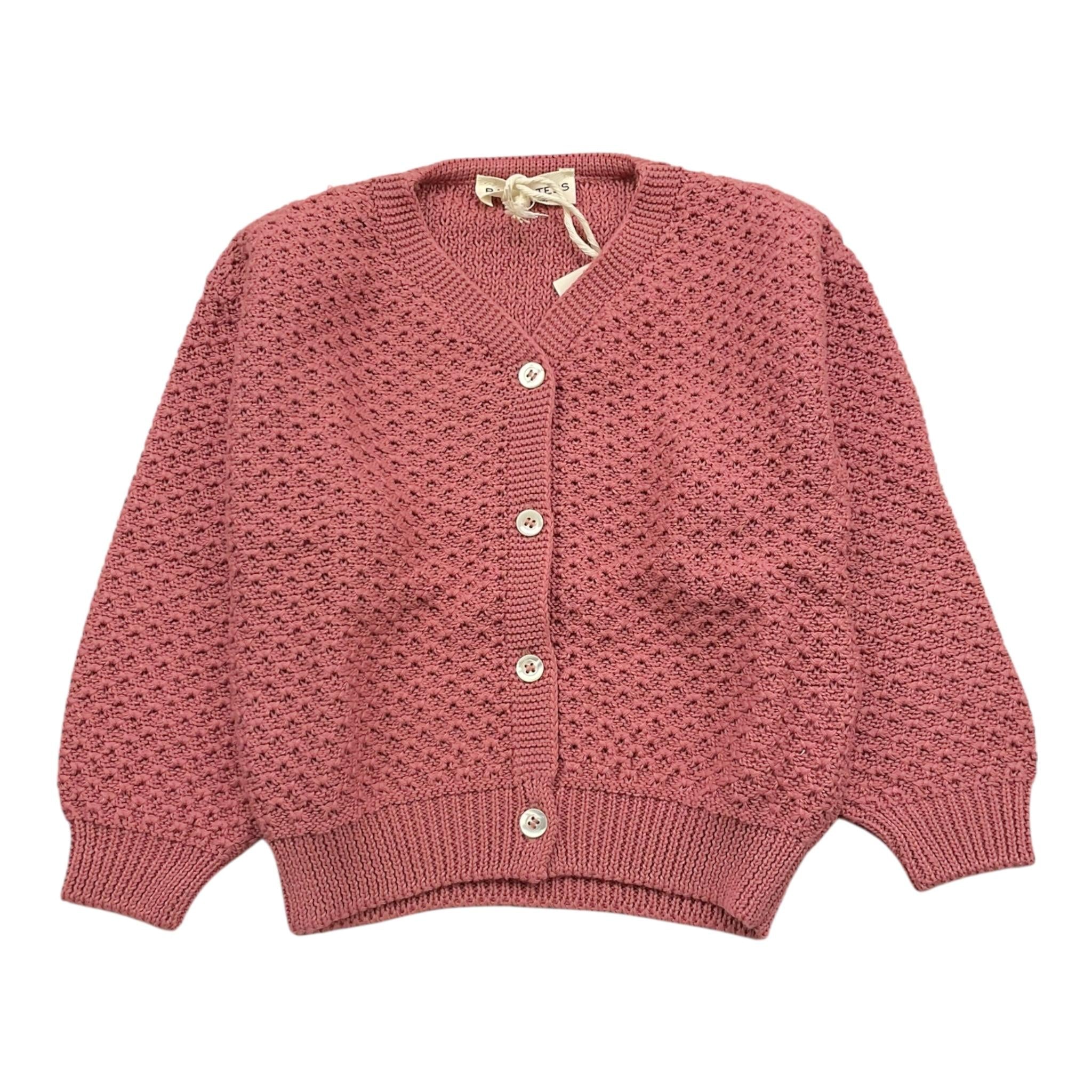 Babe & Tess Cardigan Tinta Unita con Bottoni per Neonata 59518157 ROSA BABE & TESS 