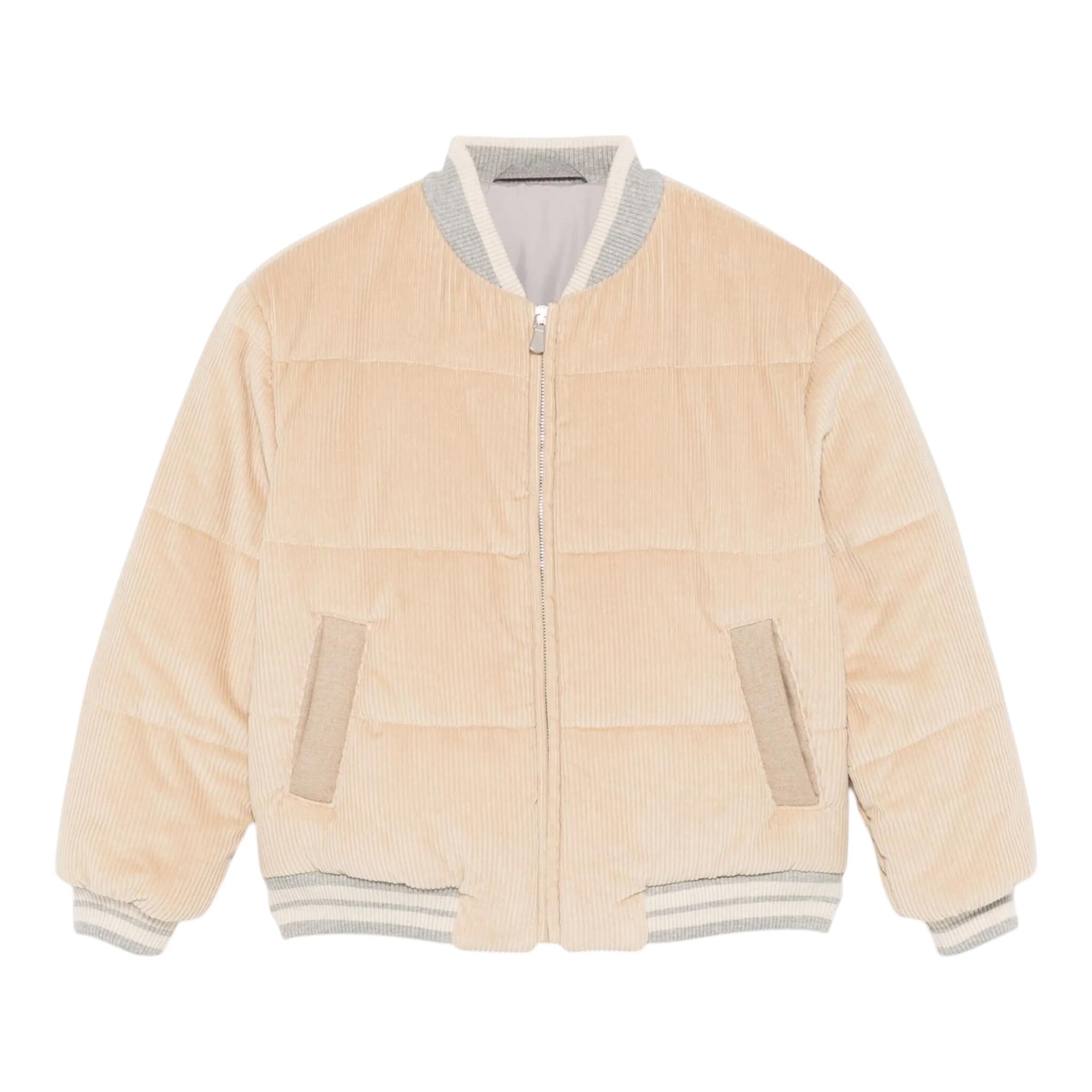 ELEVENTY giubbino tinta unita con zip e profili in contrasto Beige per Bambino EV2P37 BEIGE ELEVENTY 