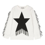 STELLA McCARTNEY felpa girocollo tinta unita con stampa Bianco per Bambina TV4D00 BIANCO STELLA McCARTNEY 