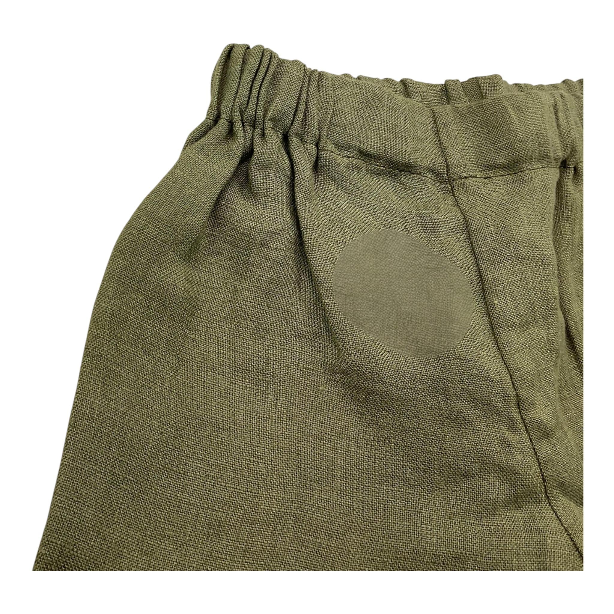 La Stupenderia Bermuda Tinta Unita con Elastico In Vita per Bambino TCBR71 VERDE LA STUPENDERIA 