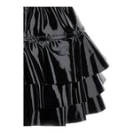 Monnalisa Gonna Tinta Unita In Ecopelle per Bambina 19D704 NERO MONNALISA 