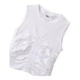 I Do Canotta Tinta Unita Girocollo per Bambina 4B847 BIANCO I DO 