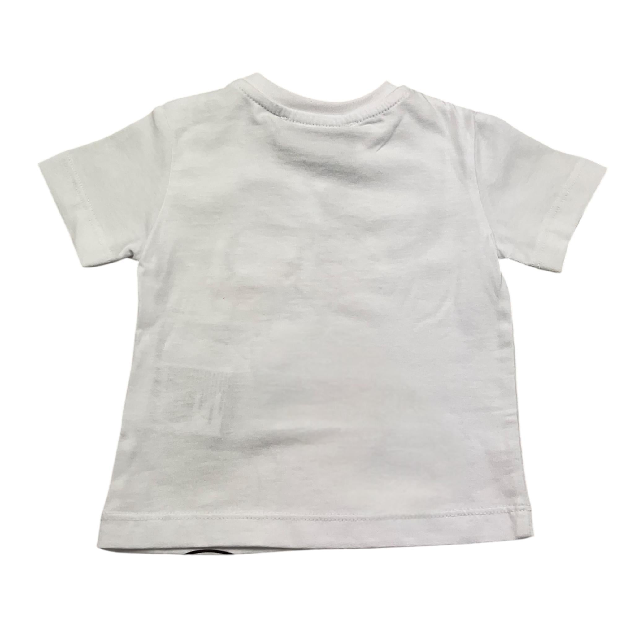 Iceberg T-Shirt Girocollo Tinta Unita con Stampa per Neonato TSICE5109B BIANCO ICEBERG 