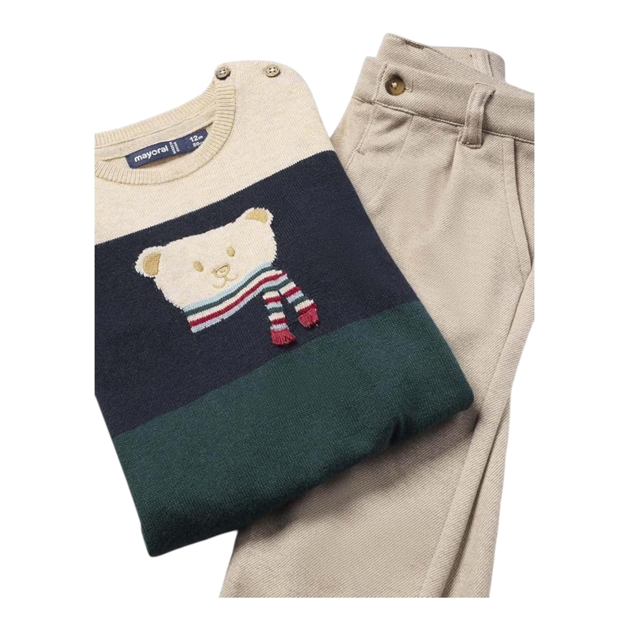 MAYORAL completo 2pz maglia-pantalone Sabbia per Neonato 2544 SABBIA MAYORAL 