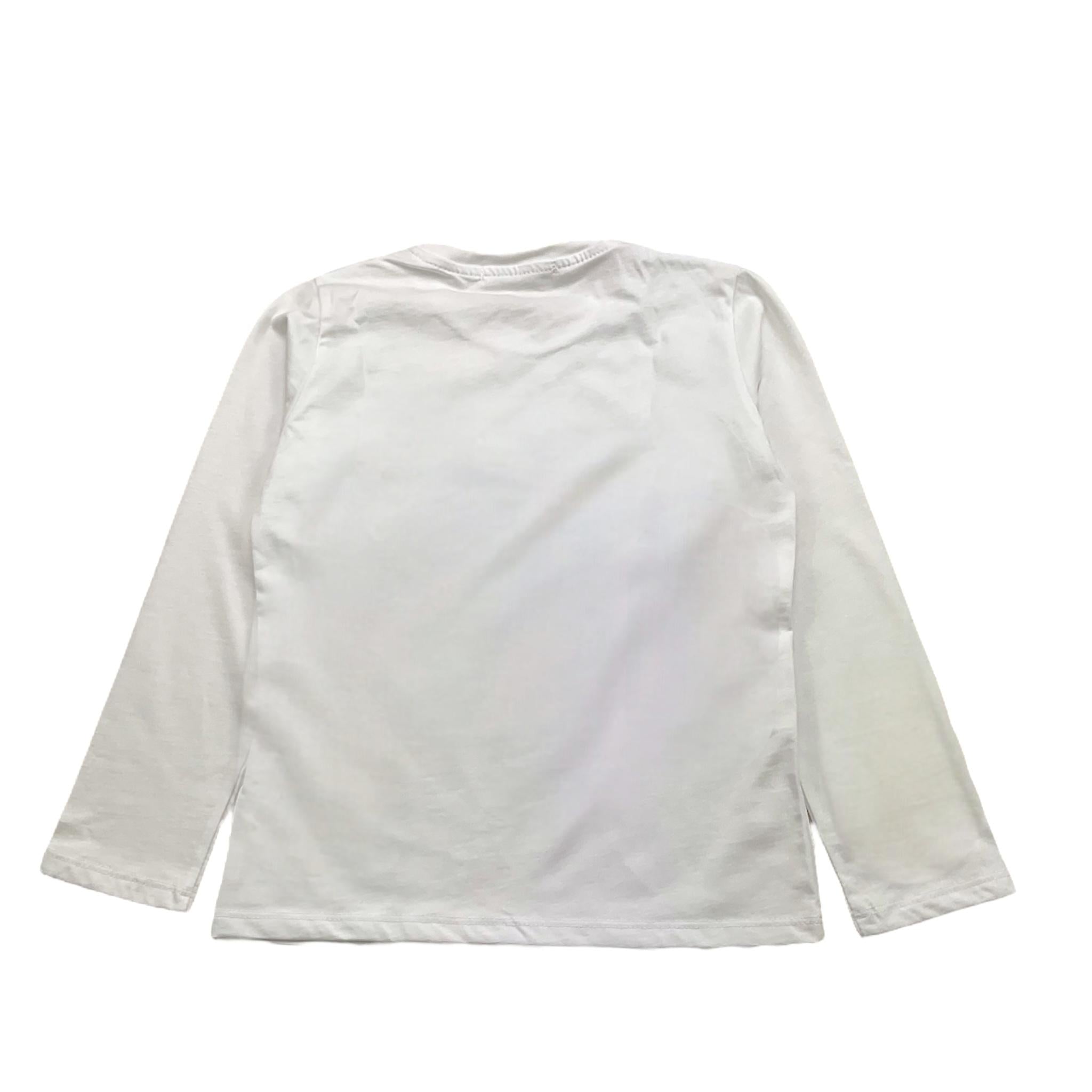 MOUSSE shirt girocollo tinta unita con stampa Bianco per Bambina HKTL362W1J BIANCO MOUSSE 