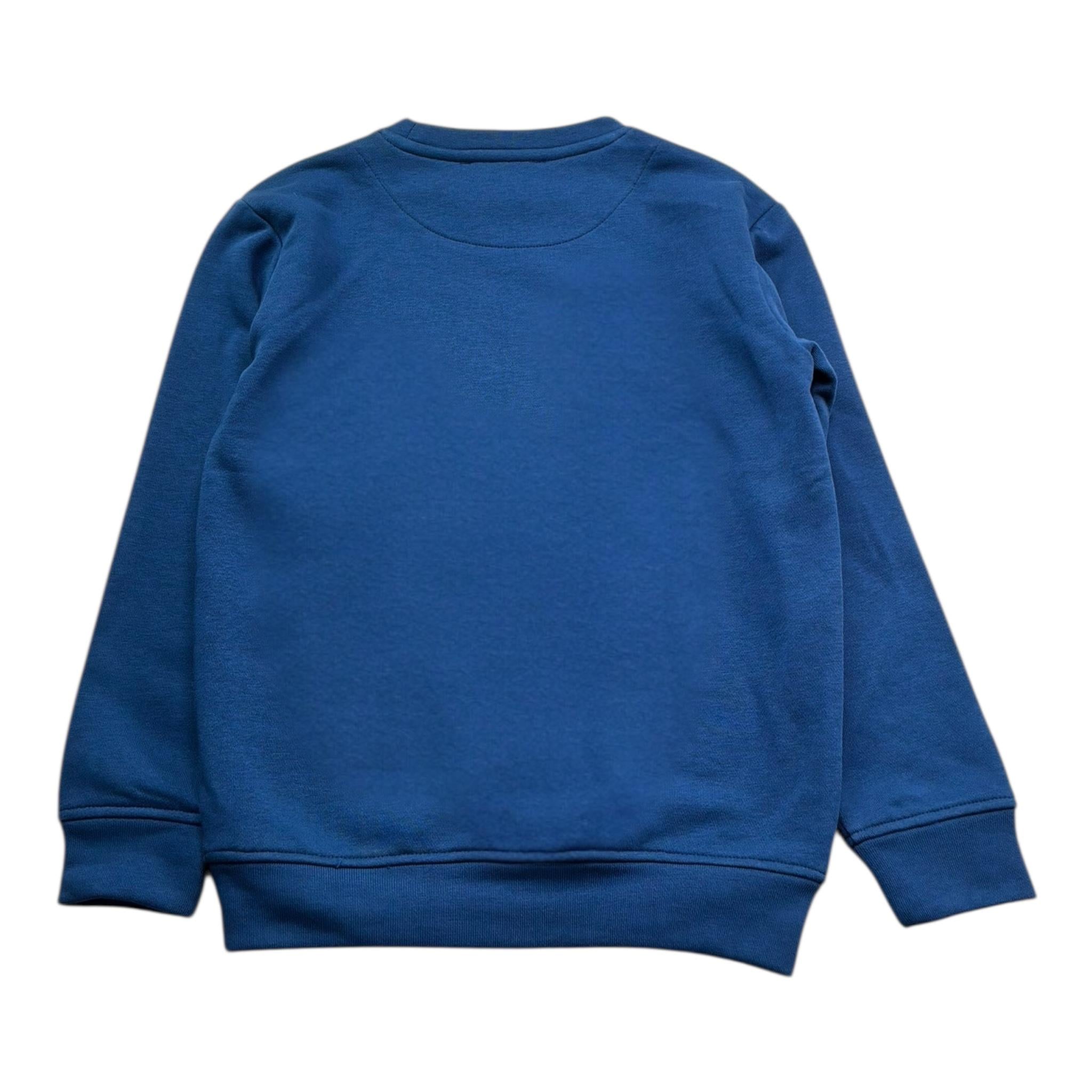 Trussardi Felpa Girocollo Tinta Unita con Stampa per Bambina TGP26016FE BLU TRUSSARDI 
