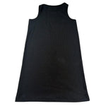 John Richmond Abito Giromanica Tinta Unita con Logo per Bambina RGP26003VE NERO JOHN RICHMOND 