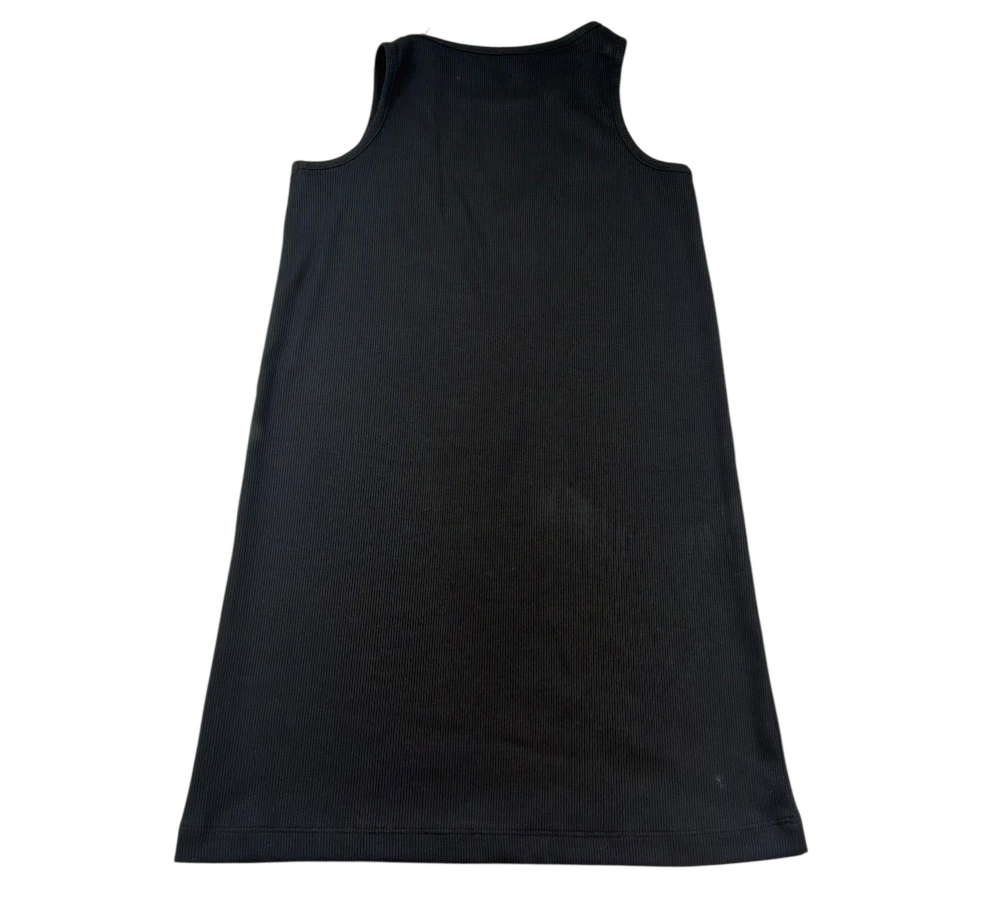 John Richmond Abito Giromanica Tinta Unita con Logo per Bambina RGP26003VE NERO JOHN RICHMOND 