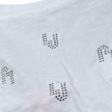 Liu Jo T-Shirt Girocollo Tinta Unita con Stampa Logo per Bambina GA5159XX BIANCO LIU JO 