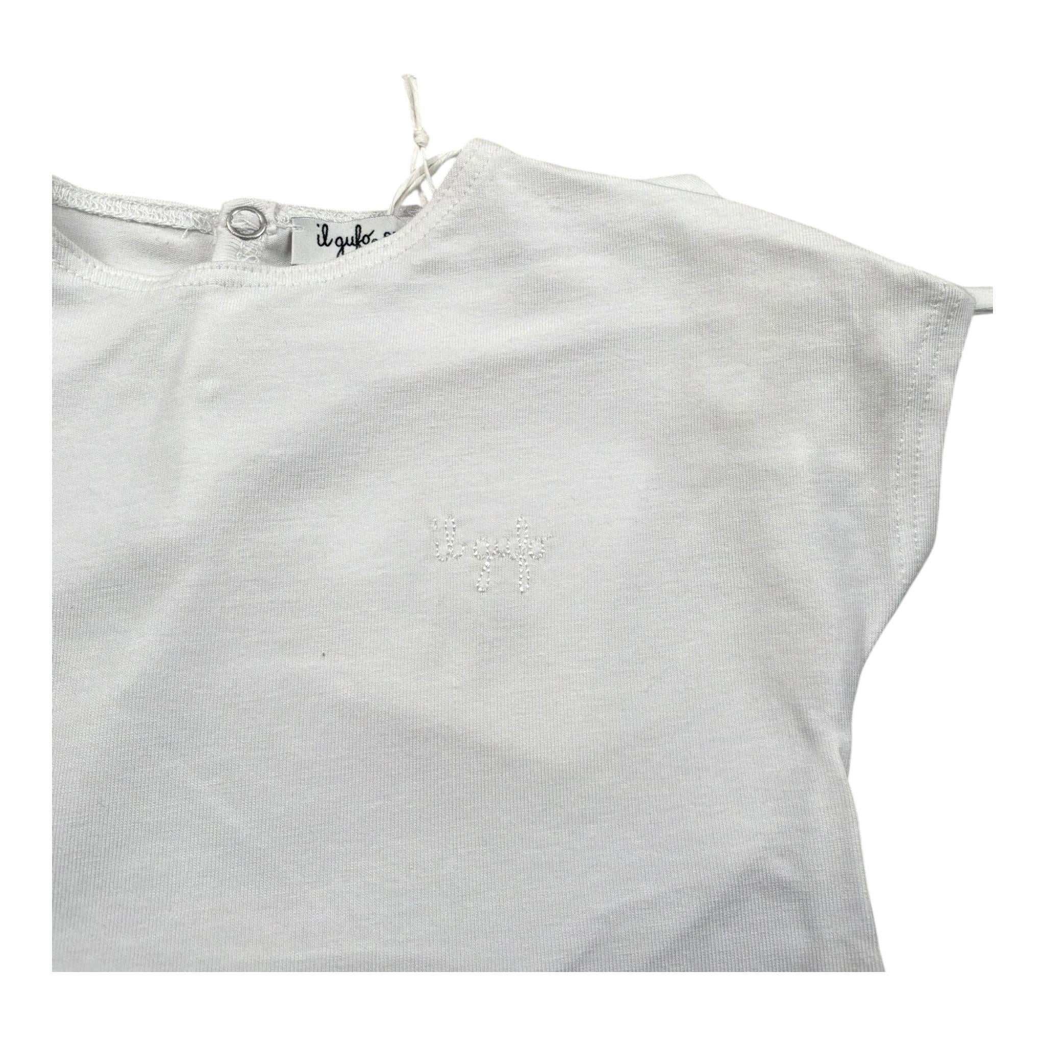 Il Gufo T-Shirt Girocollo Tinta Unita per Neonata P25TS47MF032 BIANCO IL GUFO 