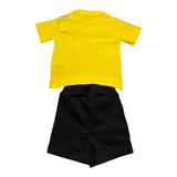 Cesare Paciotti Completo 2 Pezzi T-Shirt-Bermuda Bicolore per Neonato COMP5125B GIALLO/NERO CESARE PACIOTTI 