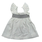 Please Camicia Giromanica Tinta Unita per Neonata CC00300G71 BIANCO PLEASE 