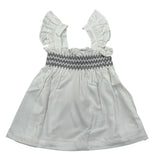 Please Camicia Giromanica Tinta Unita per Neonata CC00300G71 BIANCO PLEASE 