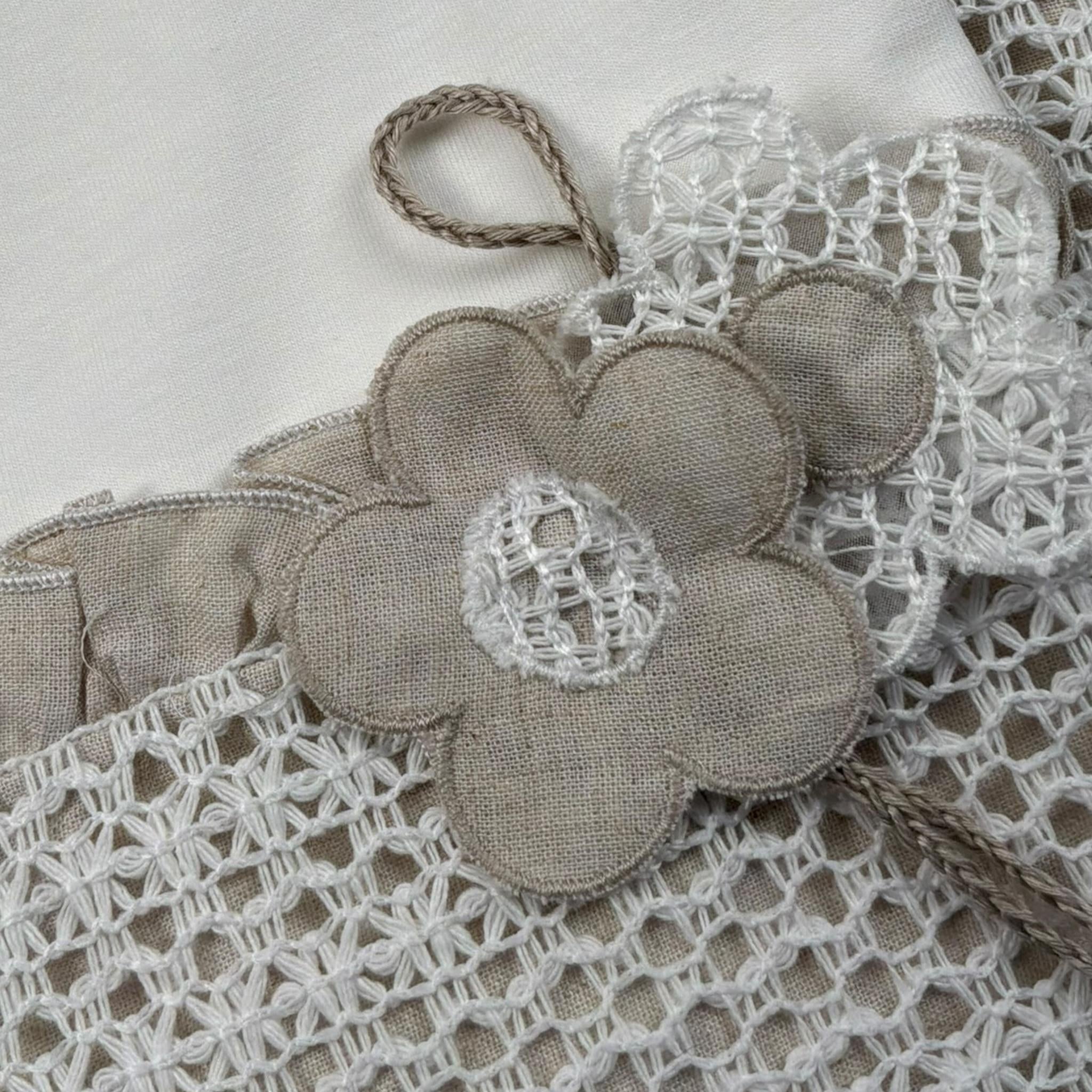 Lalalu' Coperta Tinta Unita con Stampa per Neonata COL11P BIANCO LALALU' 