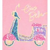 Billieblush T-Shirt Tinta Unita con Stampa Paillettes per Bambina U20950 ROSA BillIEBLUSH 