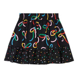 STELLA McCARTNEY gonna tinta unita con stampa fantasia Nero per Bambina TV7B91 NERO STELLA McCARTNEY 