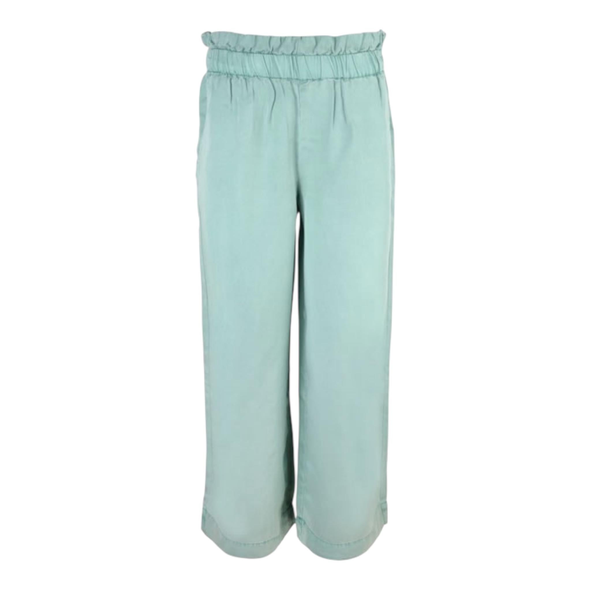 Name It Pantalone tinta unita Modello A Palazzo Verde Acqua per Bambina 13202536 VERDE ACQUA NAME IT 
