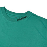 Calvin Klein T-Shirt Girocollo tinta unita con Logo Verde per Bambino IB02444T VERDE CALVIN KLEIN 