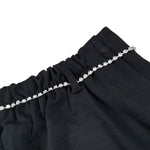 J'Aime' Short Tinta Unita Modello Gonna per Bambina JG413025SH NERO J'AIME' 