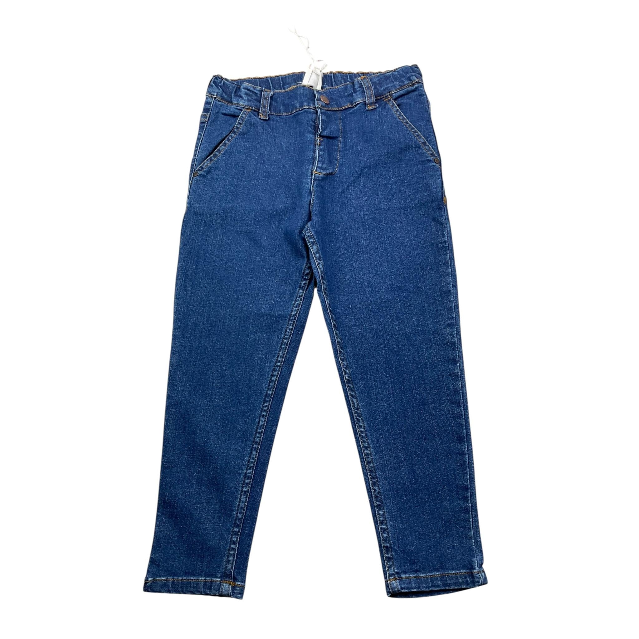 Carre'Ment Beau Jeans Tinta Unita con Elastico In Vita per Bambina Y30294J BLU CARRE'MENT BEAU 