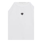 Guess T-Shirt Girocollo Tinta Unita con Applicazione per Bambina J5RI32K6YW4 BIANCO GUESS 