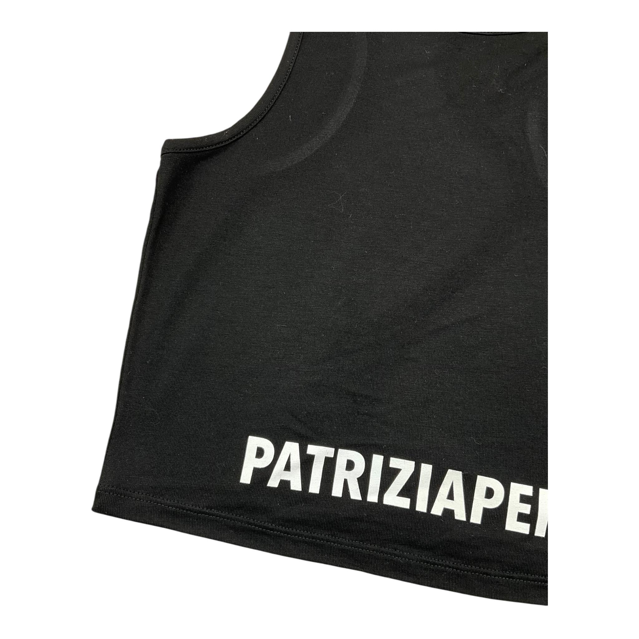 PATRIZIA PEPE canotte girocollo tinta unita con stampa logo Nero per Bambina 7M0808 NERO PATRIZIA PEPE 