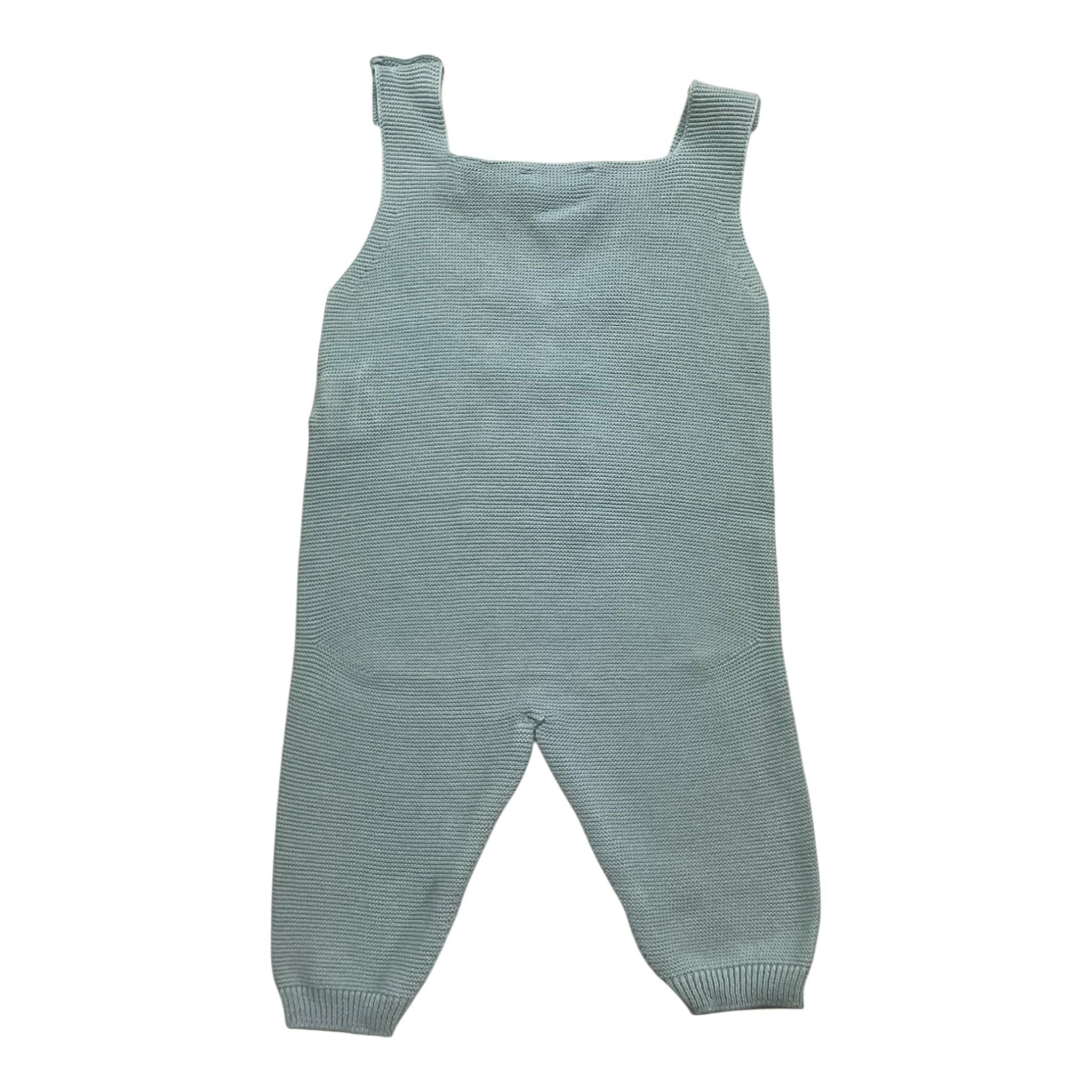 WEDOBLE salopette tinta unita con ricami Azzurro per Neonato V2202310A AZZURRO WEDOBLE 