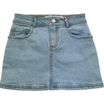 Trussardi Gonna In Denim Tinta Unita con Girovita Regolabile per Bambina TGP26020GO AZZURRO TRUSSARDI 