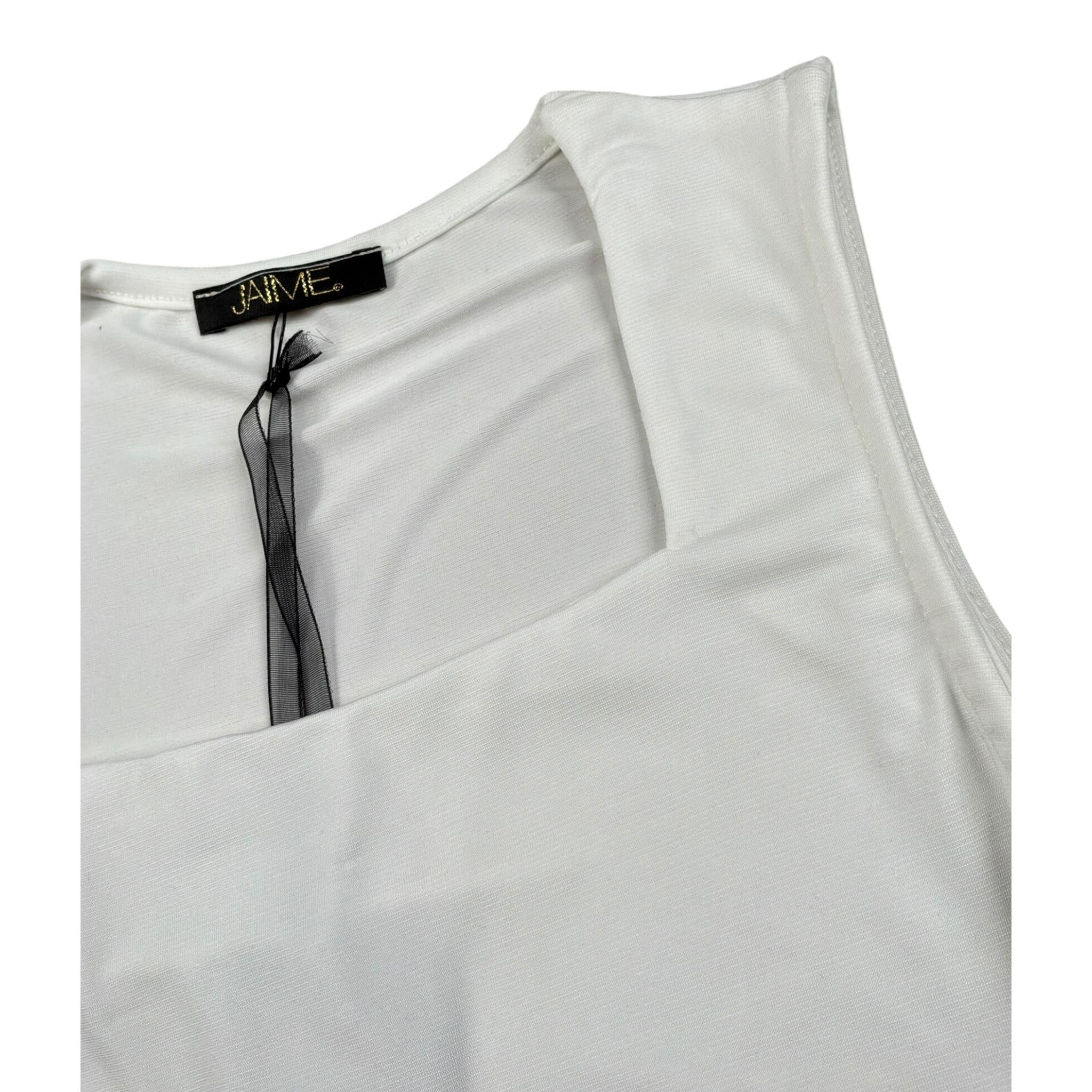 J'Aime' Canotta Tinta Unita per Bambina JG412525TP BIANCO J'AIME' 