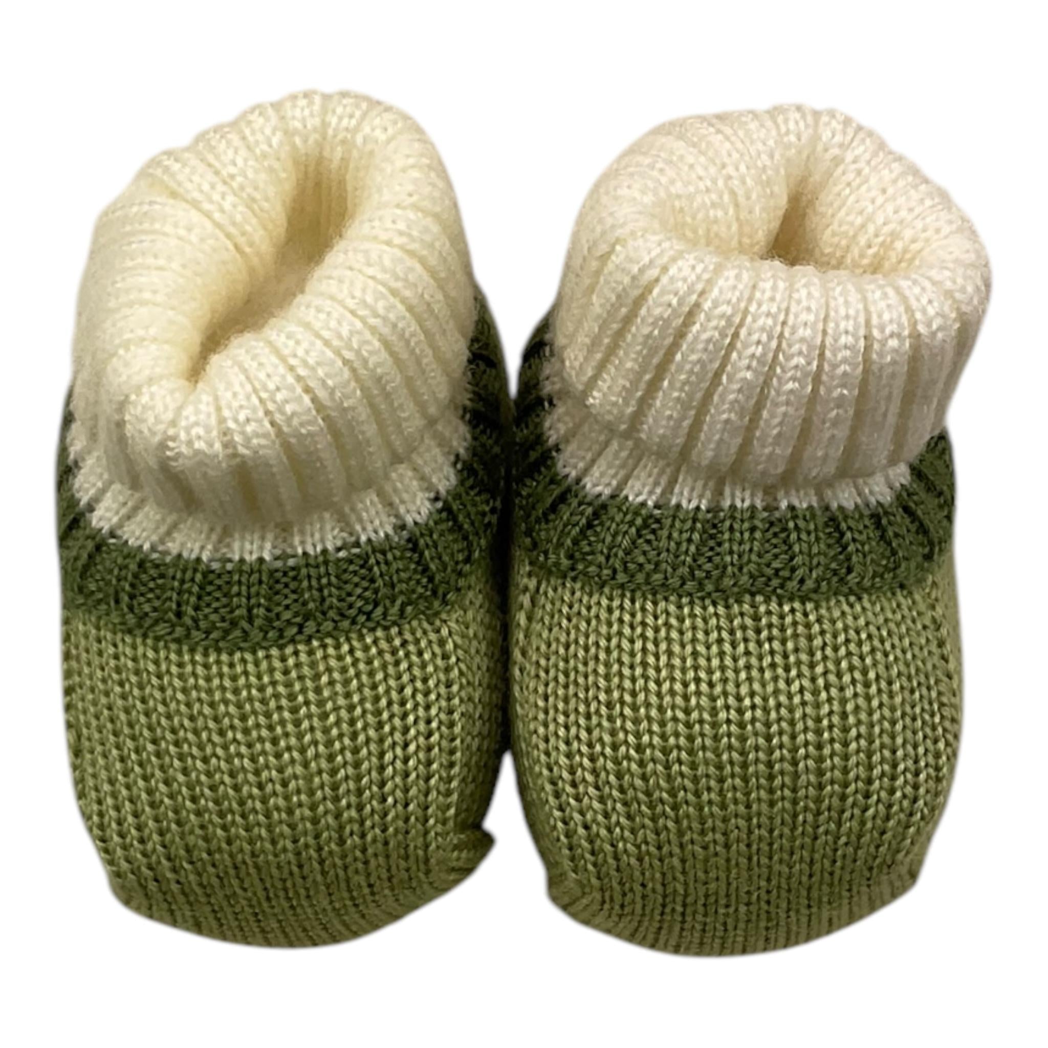 COLORI CHIARI babbucce bicolore Verde per Neonato MF757169 VERDE COLORI CHIARI 