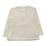 JANICE shirt girocollo tinta unita con stampa in contrasto Bianco per Neonata JN624N BIANCO JANICE 