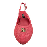 Dolce & Gabbana Ballerina Tinta Unita con Logo per Bambina D11155 ROSA DOLCE & GABBANA 