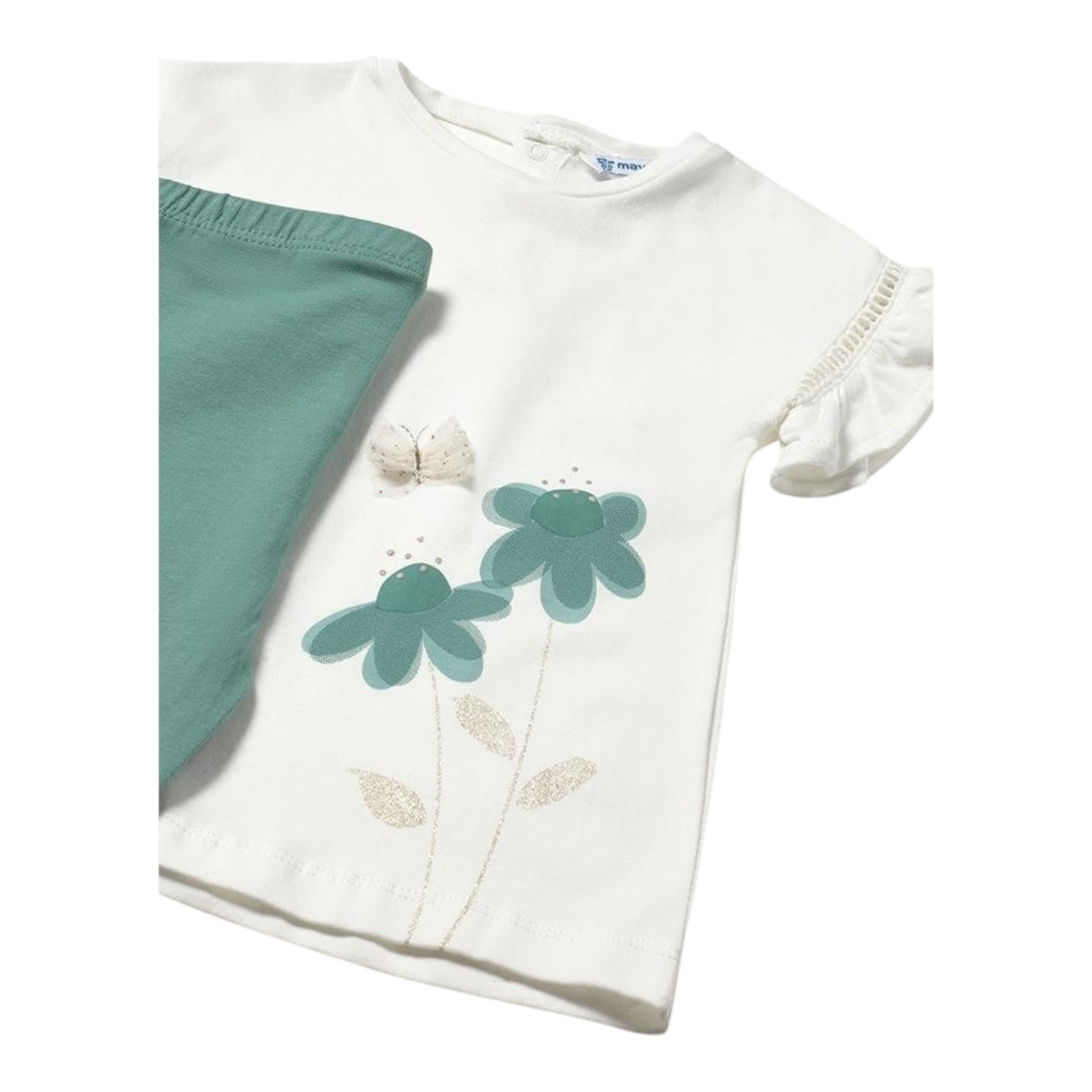 Mayoral Completo 2 Pezzi T-Shirt-Leggins per Neonata 1734 BIANC MAYORAL 