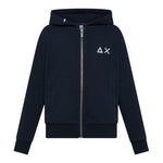 Sun68 Felpa con Zip E Cappuccio Tinta Unita per Bambino F35301 BLU SUN68 
