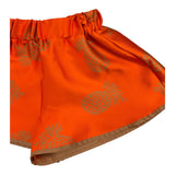 Mariuccia Short Einfarbig mit elastischer Taille Orange für Baby Mädchen